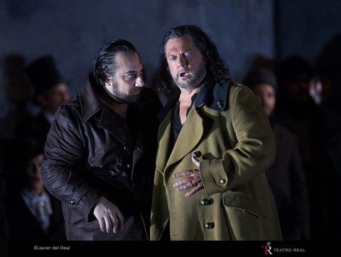 Otello de G. Verdi, una proyección de la ópera del Teatro Real de Madrid.