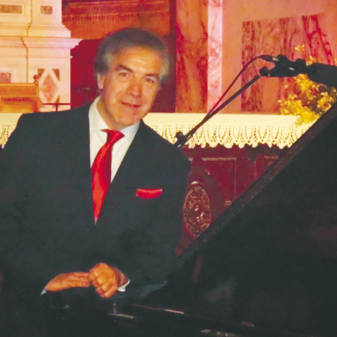 El pianista Miguel Lecueder.