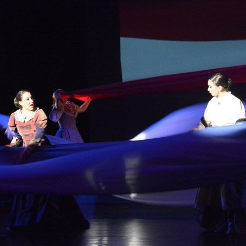 Teatro al Mediodía. La música en Arma Trocar. Dirección escénica: Luis Carlos Vásquez .  Banda de Conciertos de San José del Ministerio de Cultura y Juventud.