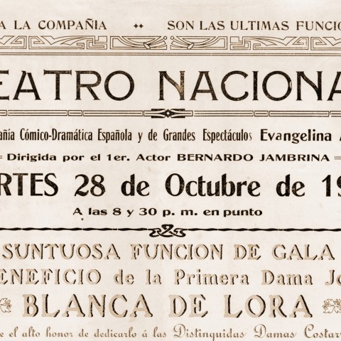 Afiche Espectáculo 1913