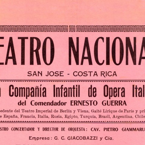 Afiche Espectáculo 1912