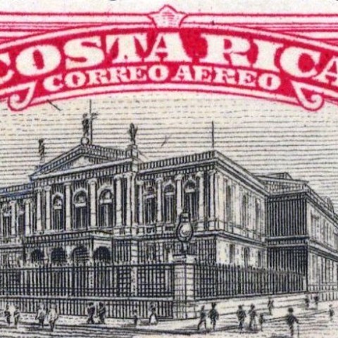 Estampillas alusivas al Teatro Nacional de Costa Rica
